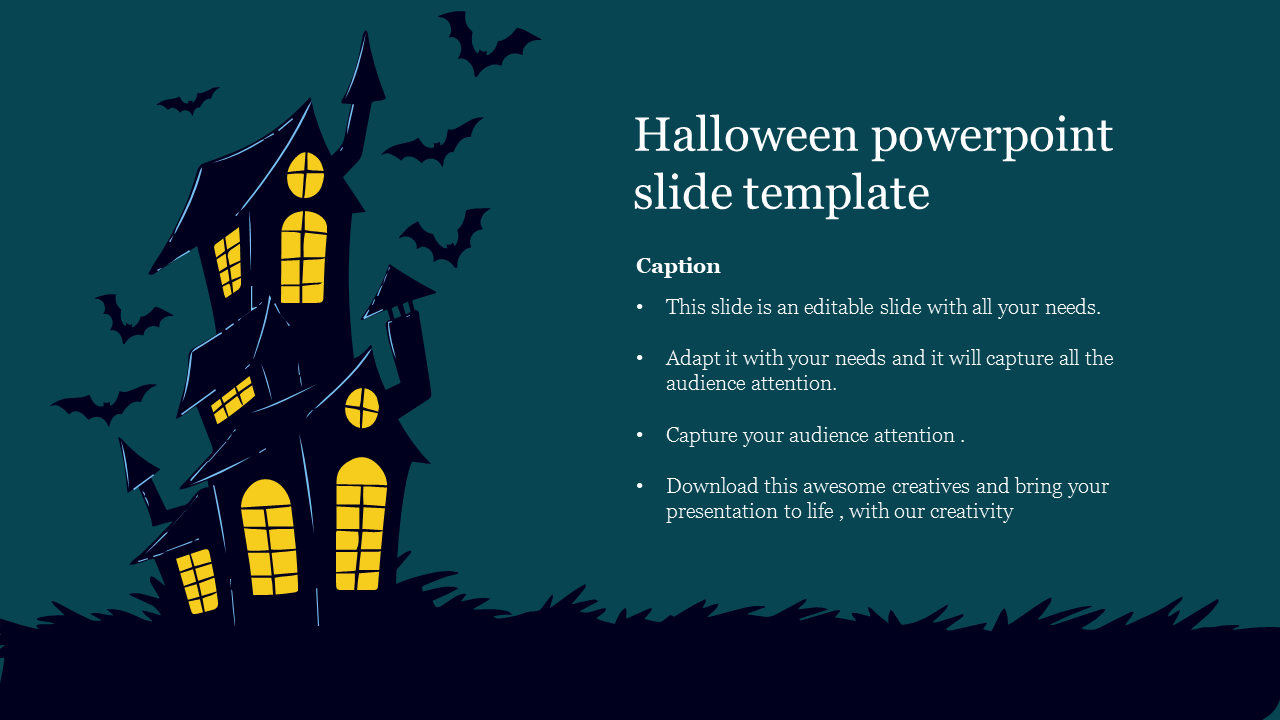 halloween powerpoint slide template